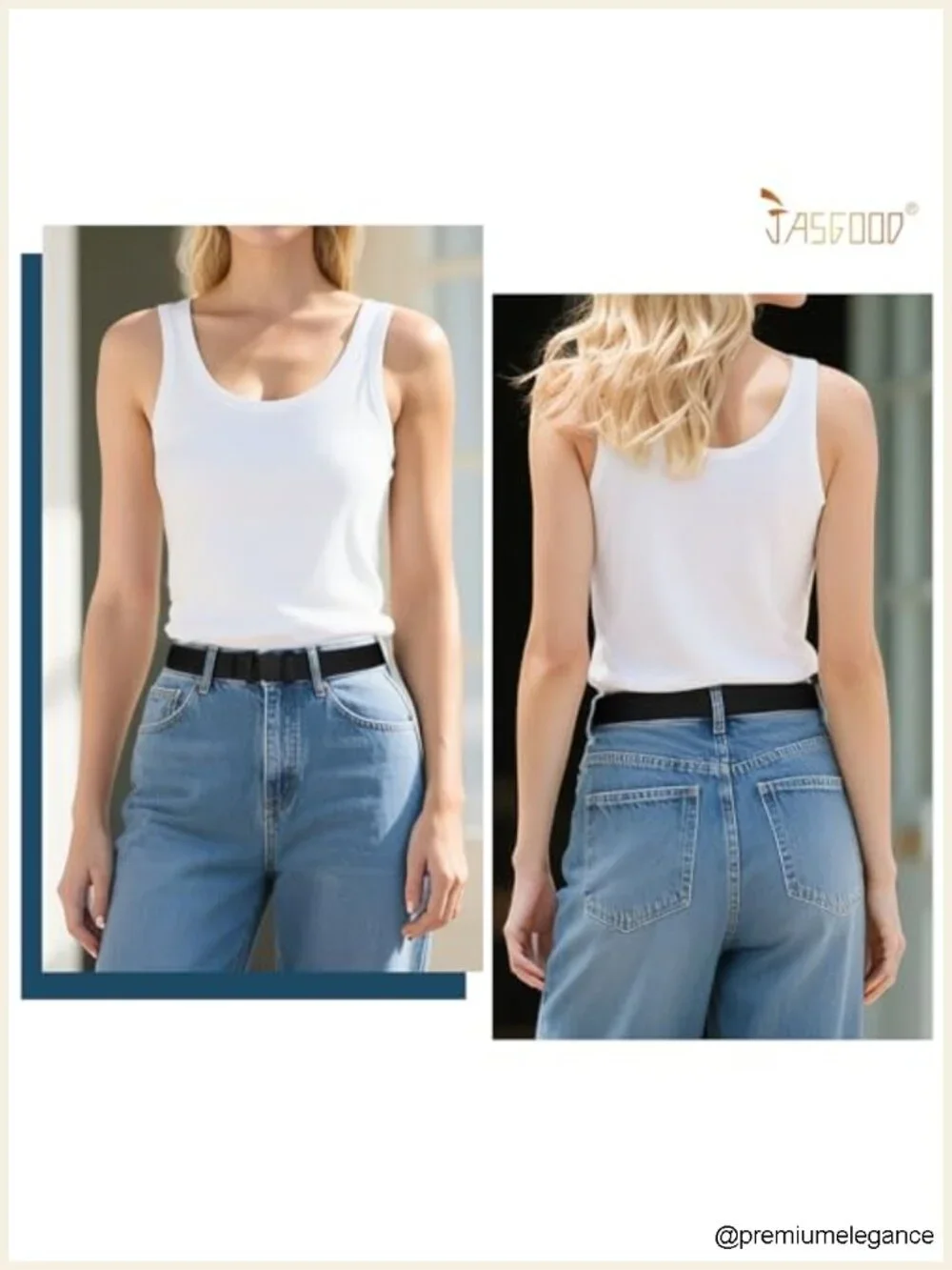 No Show Stretch Belt Flat Buckle Elastic Web Belt for Jeans Pants Dresses